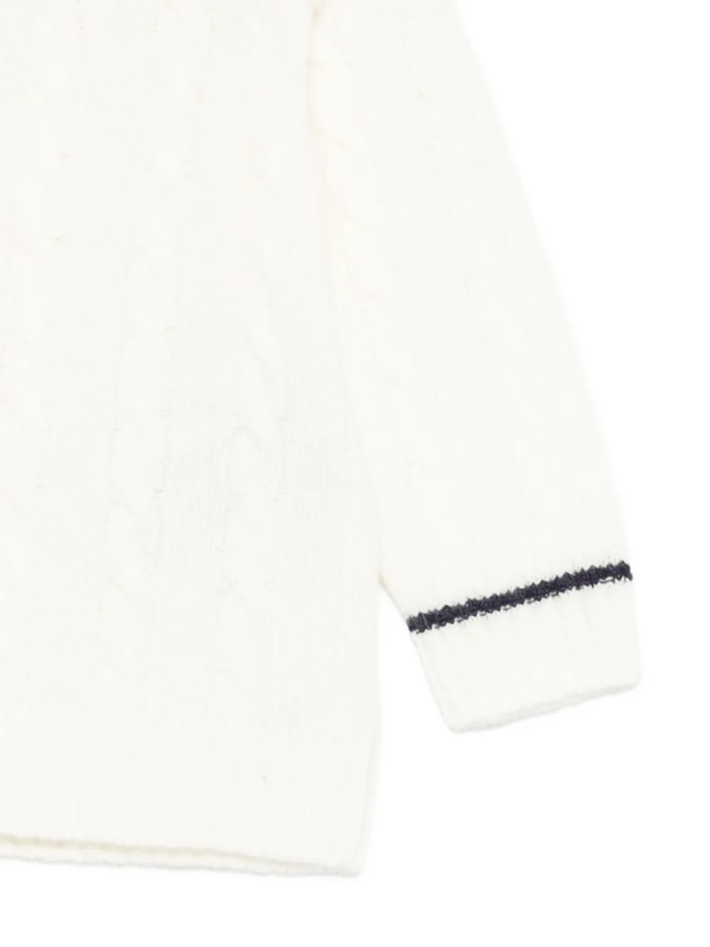Moncler Enfant Kabelgebreide trui Beige