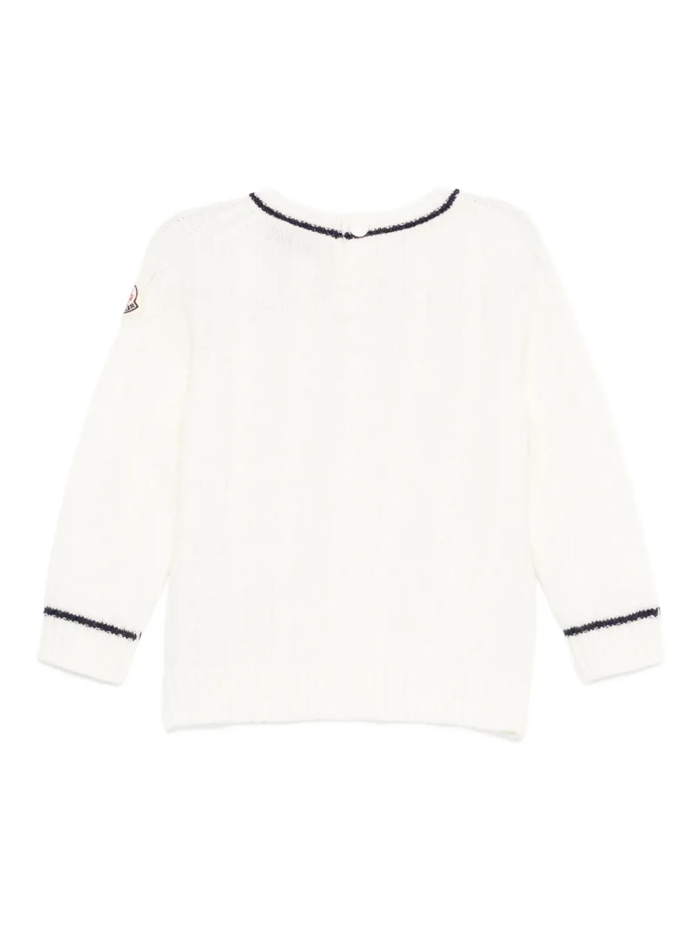Moncler Enfant Kabelgebreide trui Beige