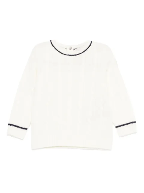 Moncler Enfant cable-knit trim sweater