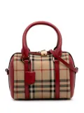 Burberry Pre-Owned 2000-2017 Haymarket Check Canvas Boston Bag satchel - Brown
