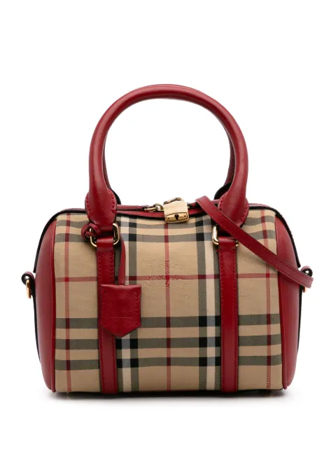 Burberry Pre-Owned 2000-2017 Haymarket Check Canvas Boston Bag satchel