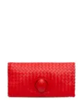 Bottega Veneta Pre-Owned 2012-2025 Nappa Intrecciato Turn Lock clutch bag - Red