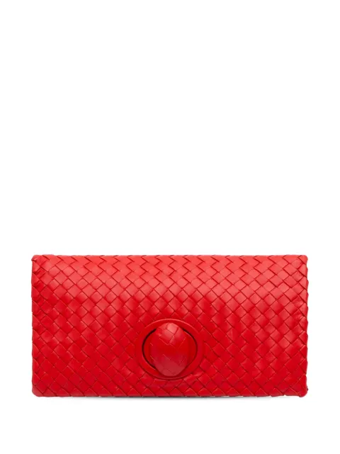 Bottega Veneta Pre-Owned 2012-2025 Nappa Intrecciato Turn Lock clutch bag