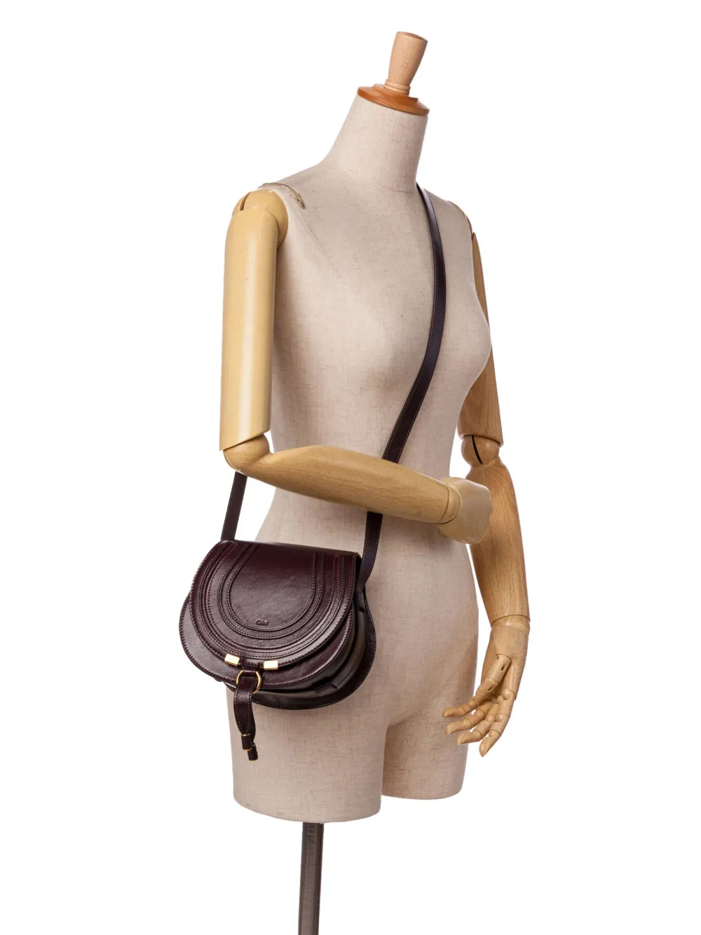 Chloé Pre-Owned 2025 Small Leather Marcie Saddle crossbody bag | Pre-Owned | Image 2
