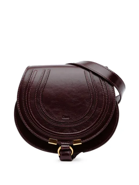 Chloé Pre-Owned 2025 Small Leather Marcie Saddle crossbody bag