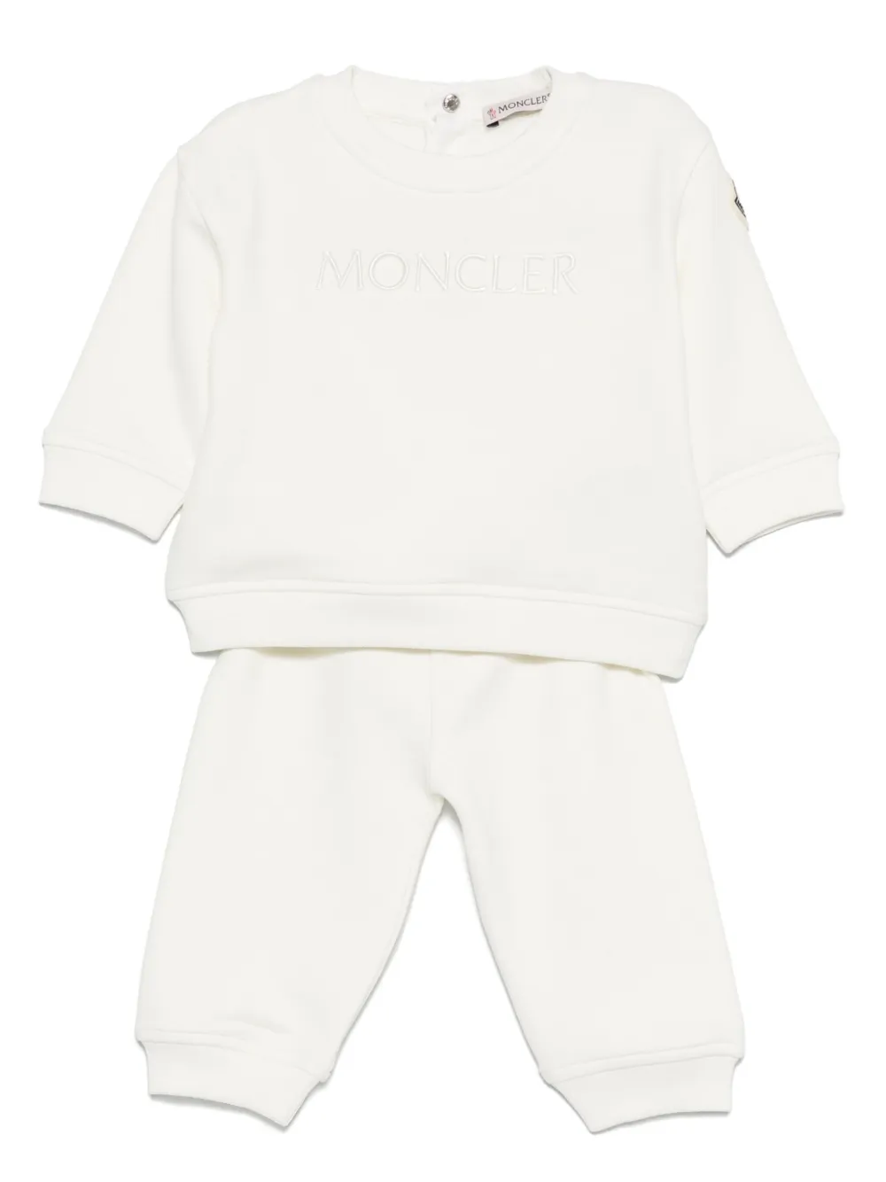 Moncler Enfant logo-patch tracksuit Wit