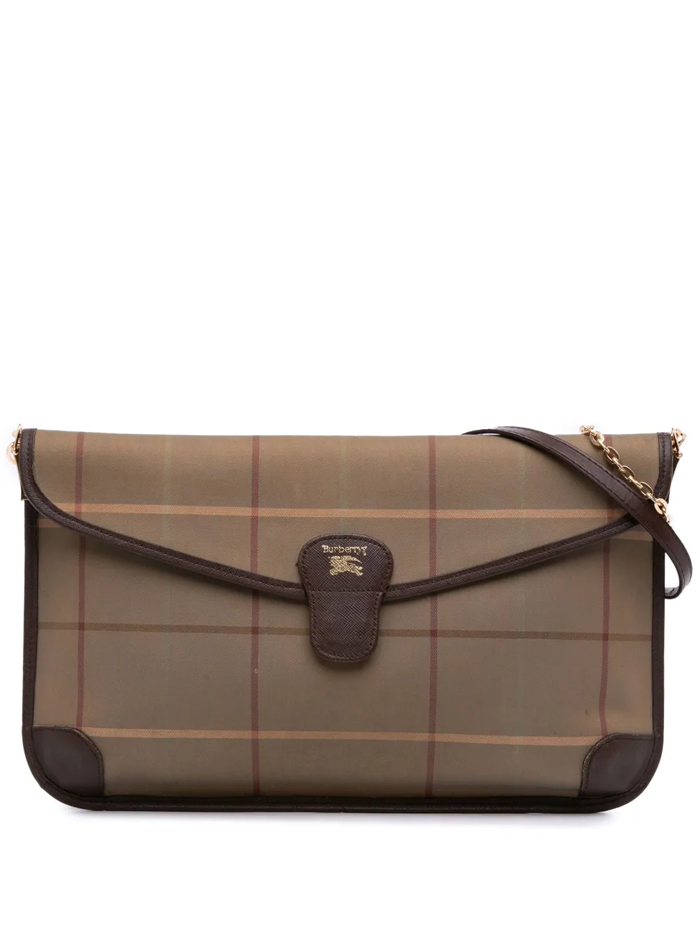Burberry Pre-Owned 20th Century Vintage Check Canvas Flap satchel | Brown | Image 1