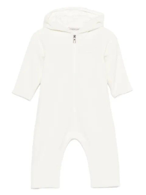 Moncler Enfant logo-patch romper 