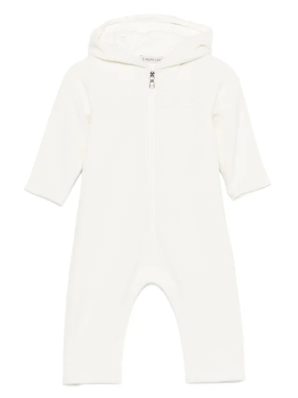 モンクレール　ベビー　ロゴロンパース　キッズ Moncler Enfant ロゴ ロンパース | ブルー | FARFETCH JP