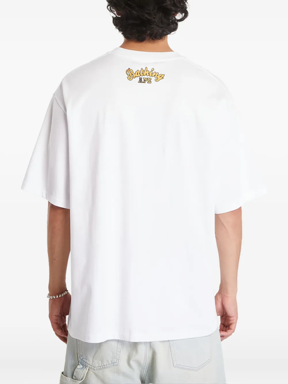 A BATHING APE T-shirt met print Wit