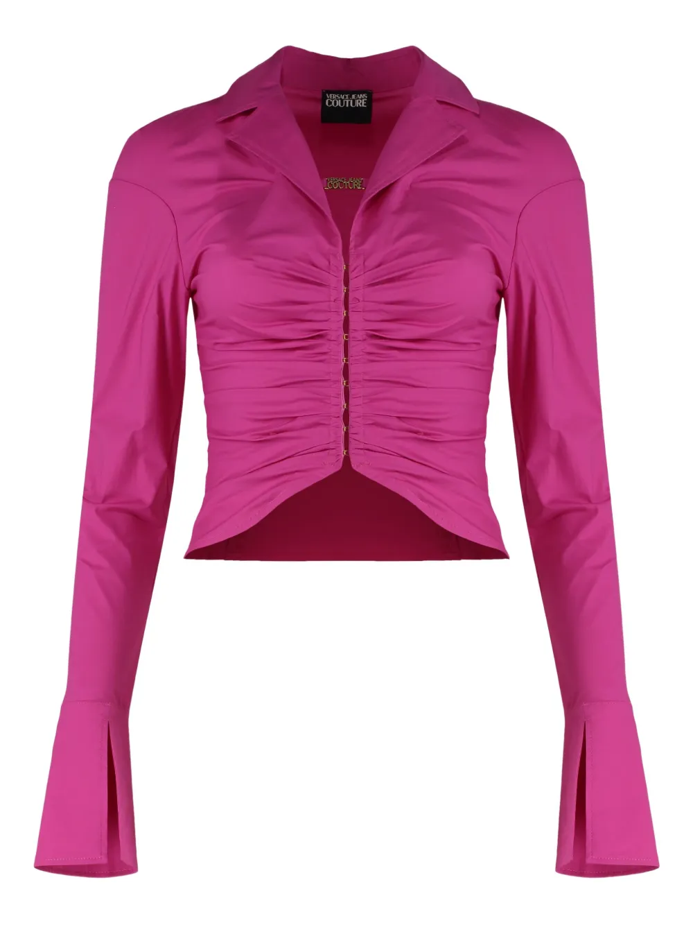 Versace Jeans Couture Blouse met gesmockt detail Roze