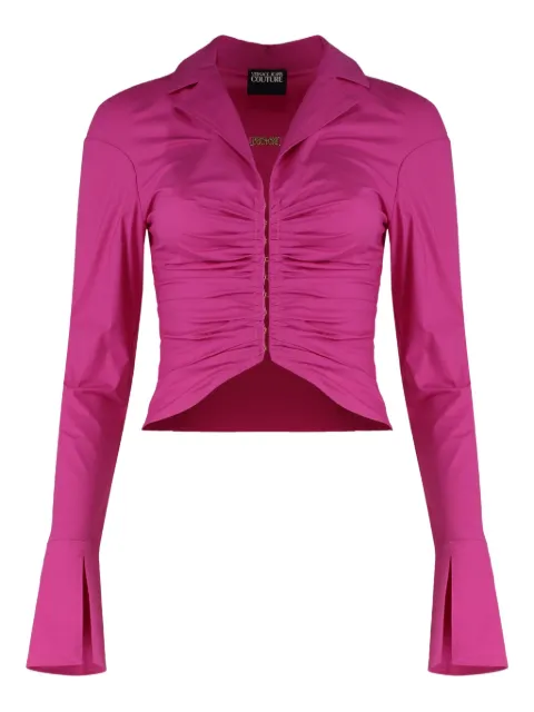 Versace Jeans Couture gathered-detail shirt