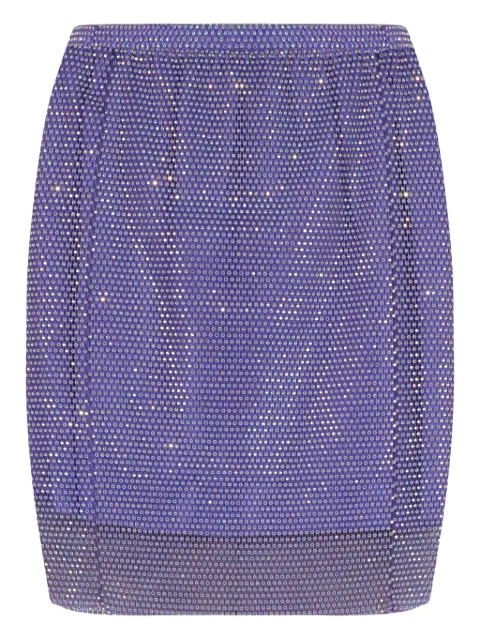 Santa Brands falda corta con detalles de strass