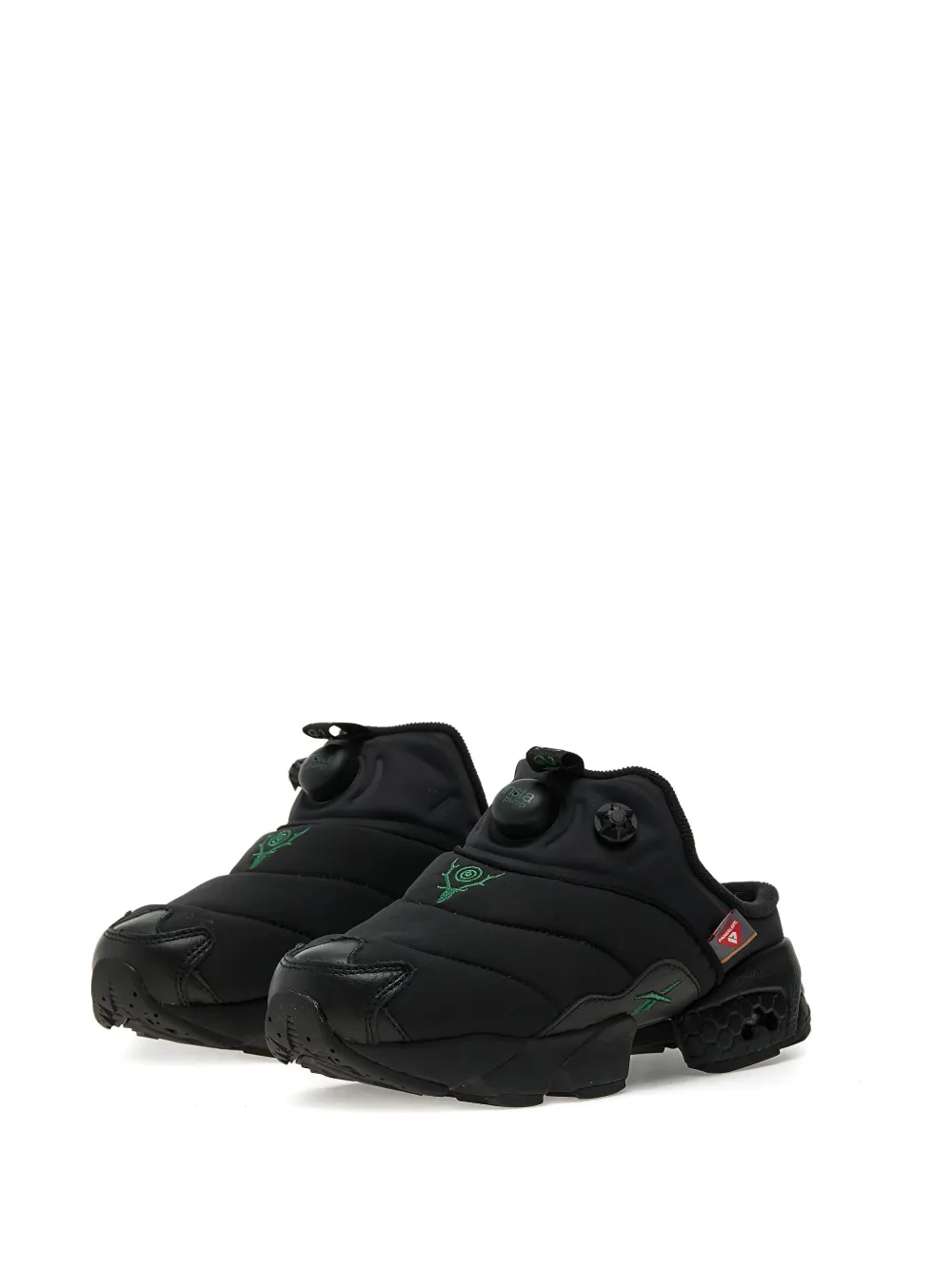 Reebok x South2 West8 Instapump Fury mule sneakers Black