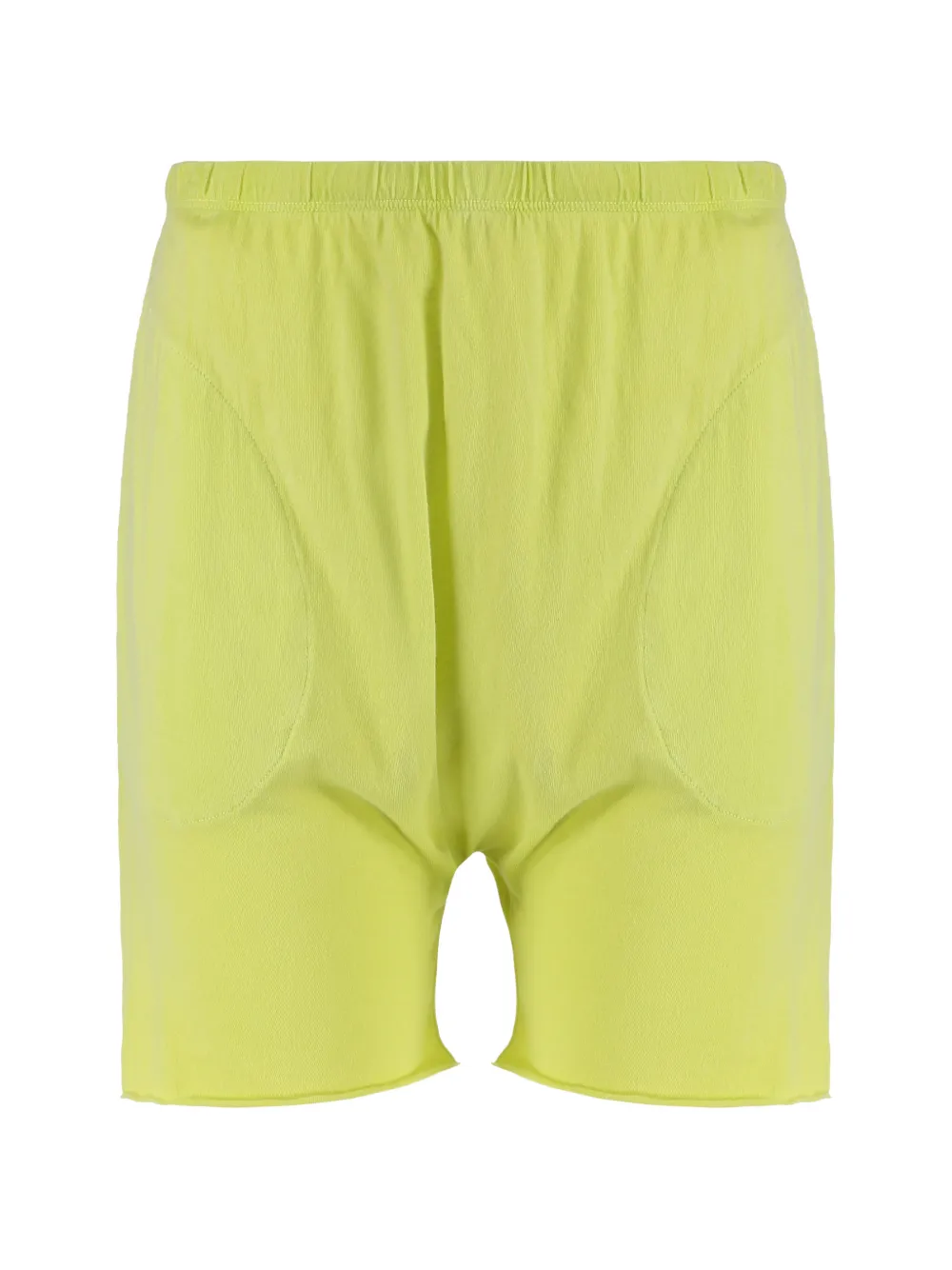 The Great. raw-edge cotton shorts - Yellow