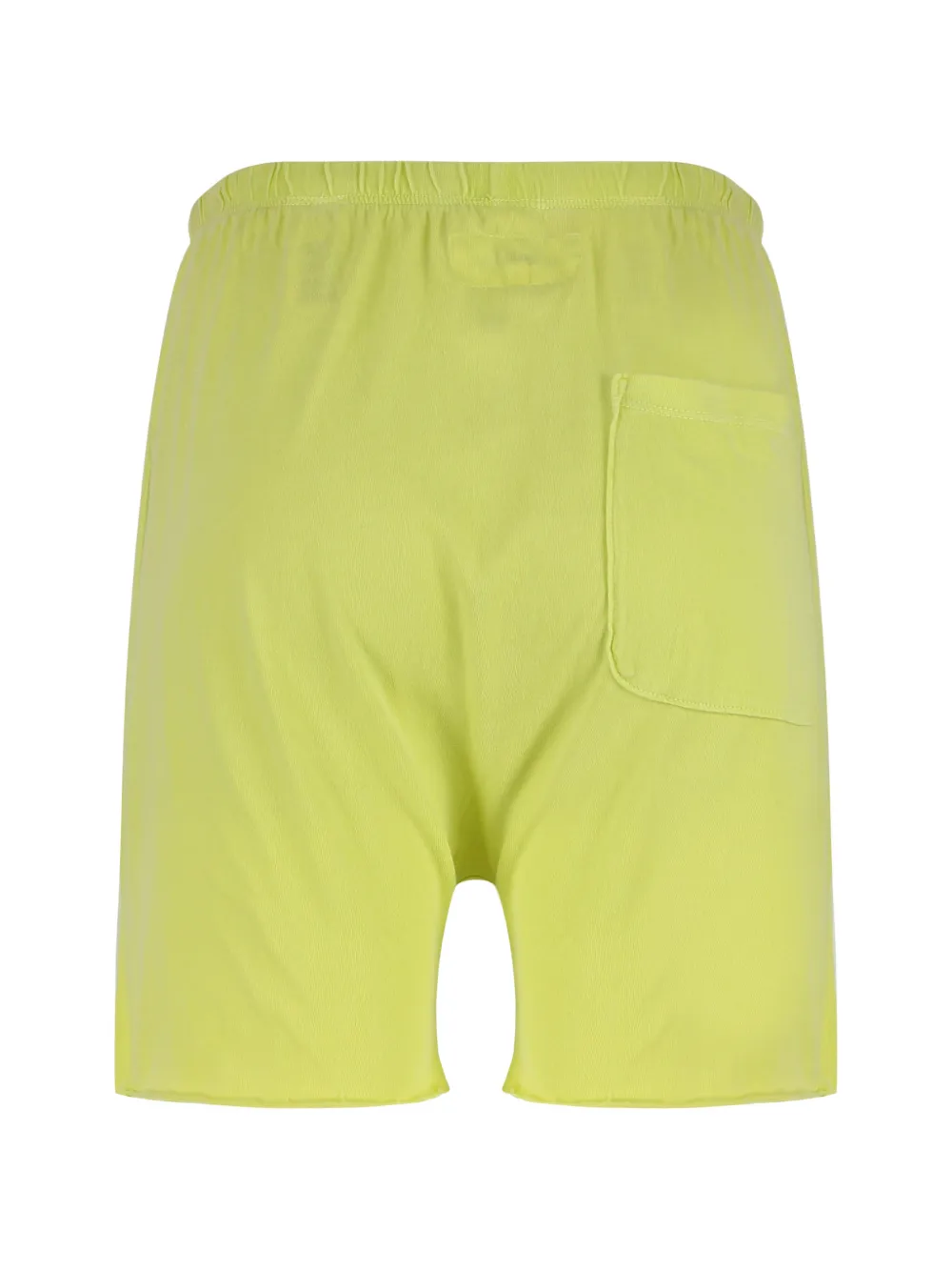 The Great. Gerafelde katoenen shorts Geel