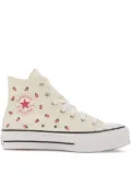 Converse Taylor All Star Lift strawberry-e,broidered sneakers - Neutrals