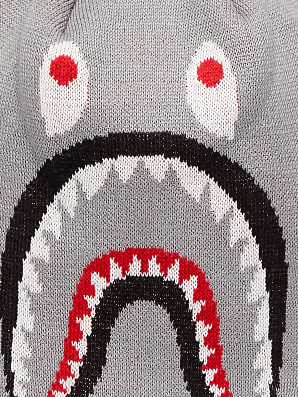 A BATHING APE 2nd Shark gebreide hoed Grijs