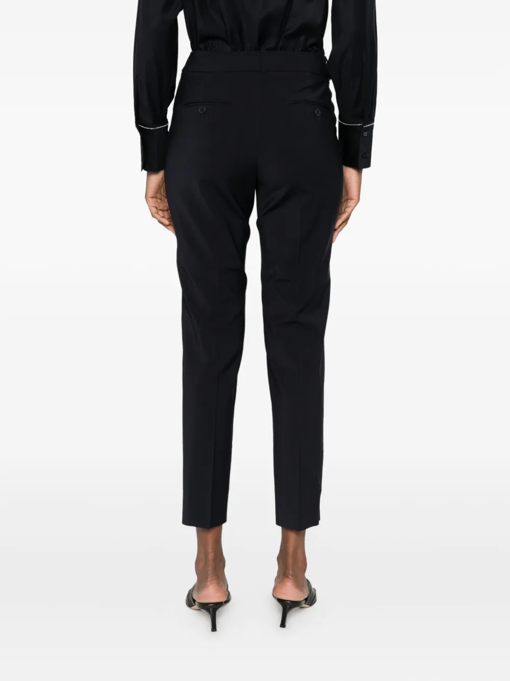 Peserico Broek met plooi Blauw
