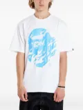 A BATHING APE® Ape head-flame T-shirt - White