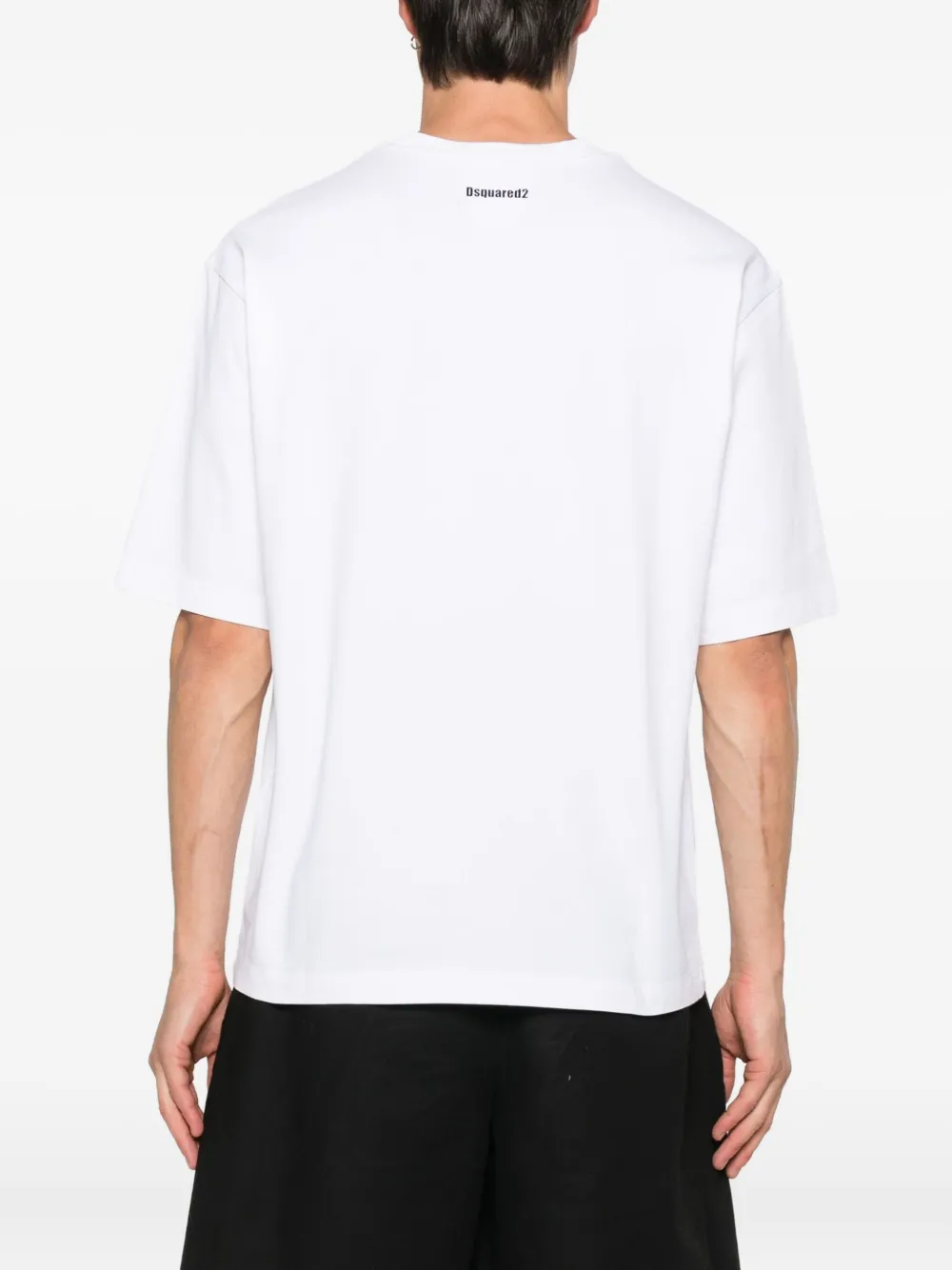 DSQUARED2 Katoenen T-shirt met logoprint Wit