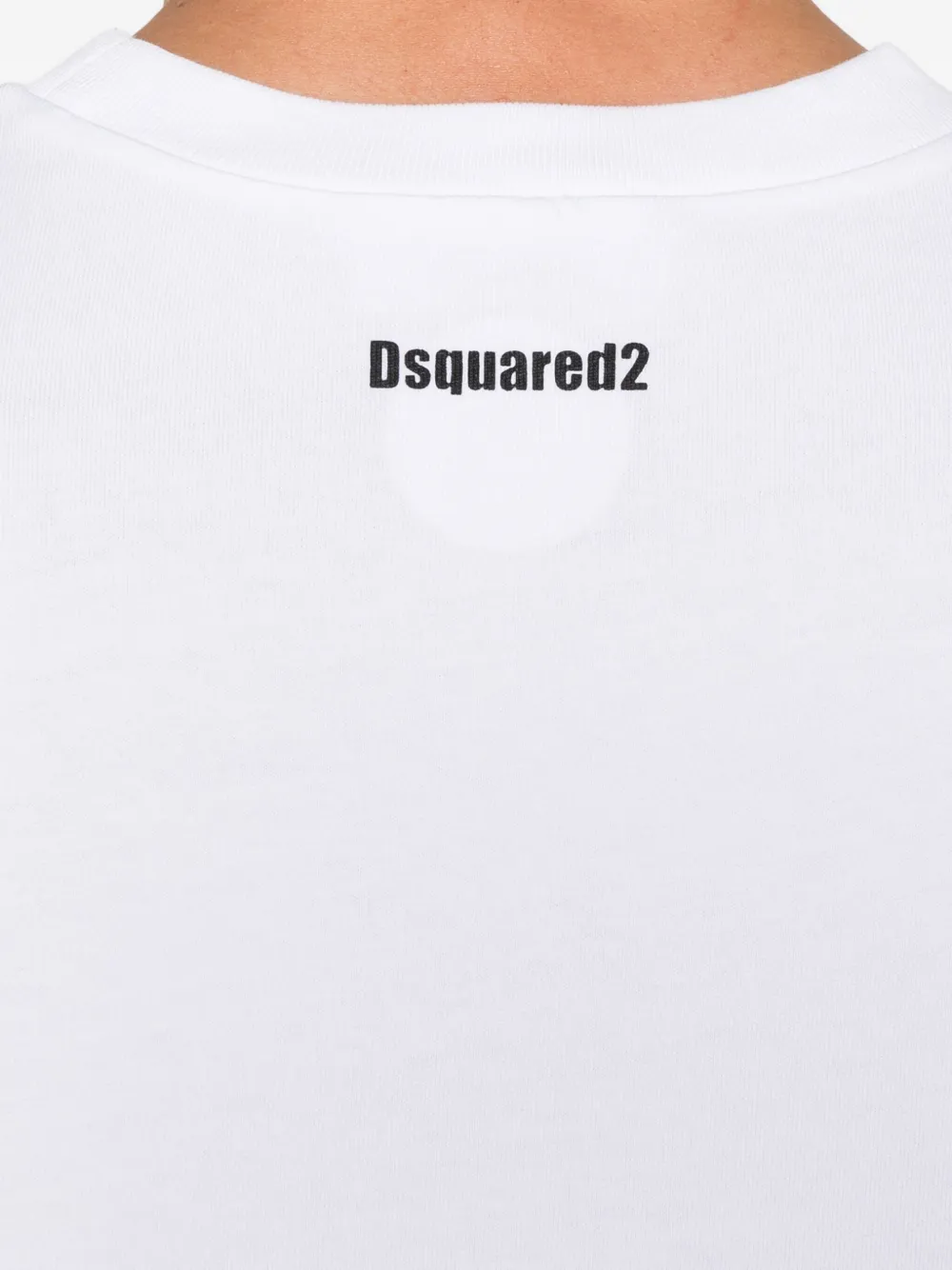 DSQUARED2 Katoenen T-shirt met logoprint Wit