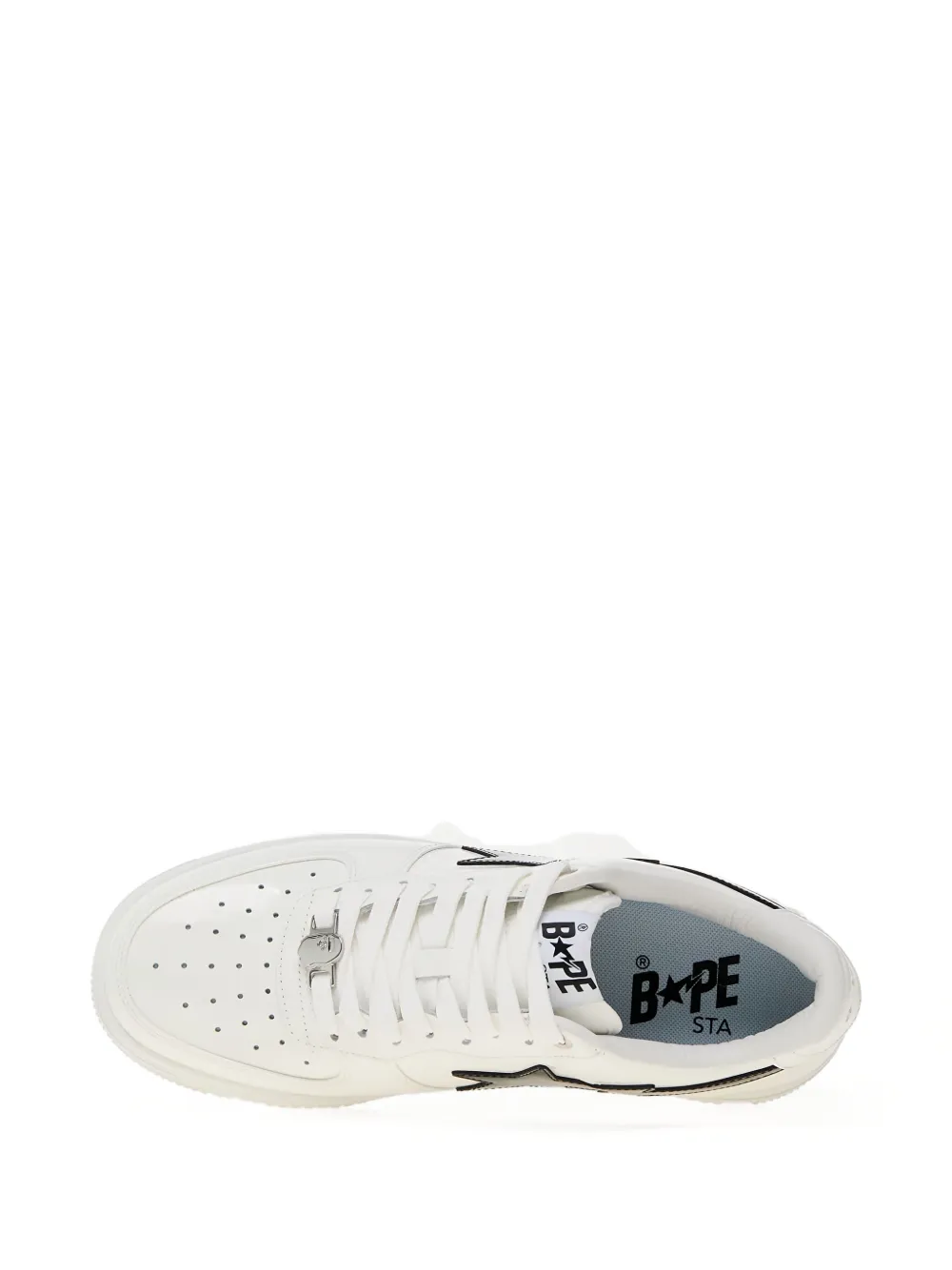 A BATHING APE Bape Sta #2 star-lightning sneakers Wit