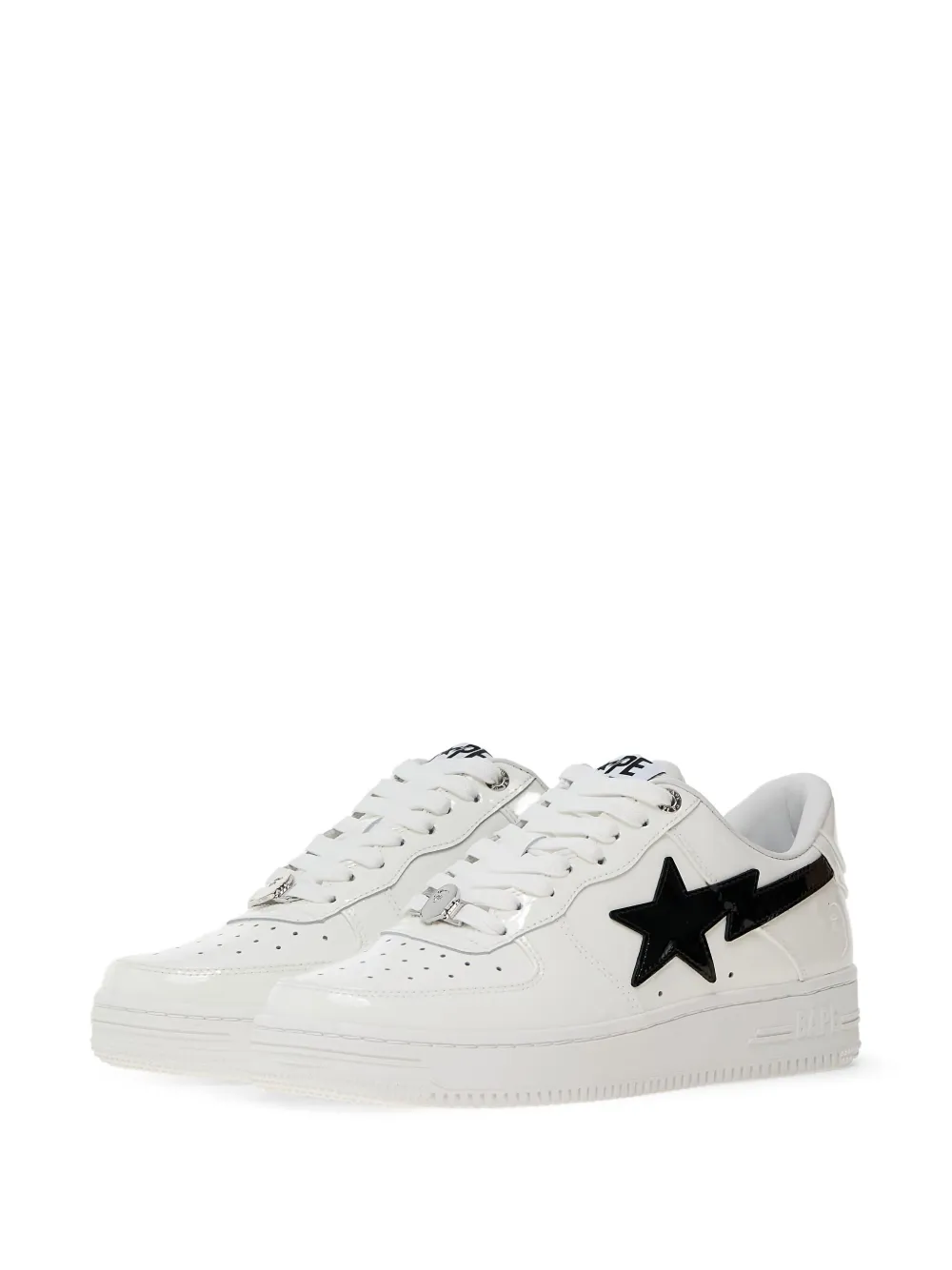A BATHING APE Bape Sta #2 star-lightning sneakers Wit