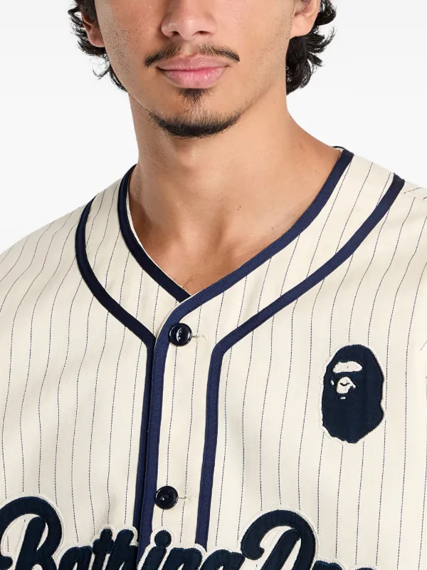 Bathing Ape ストライプ ベースボールシャツ 【公式通販】