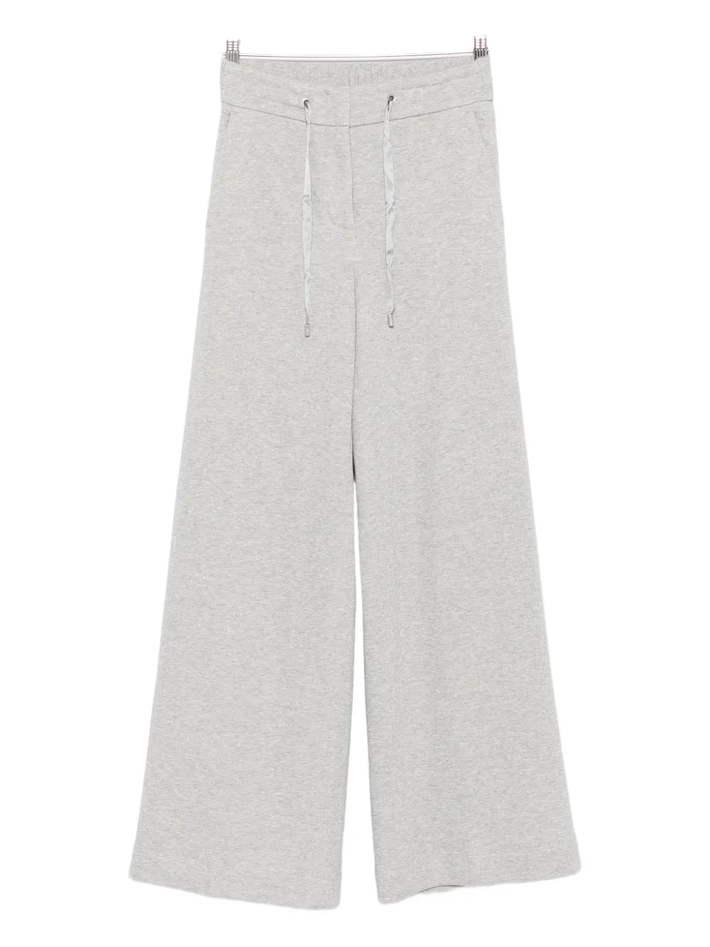 Peserico drawstring-waist wide-leg trousers - Grigio