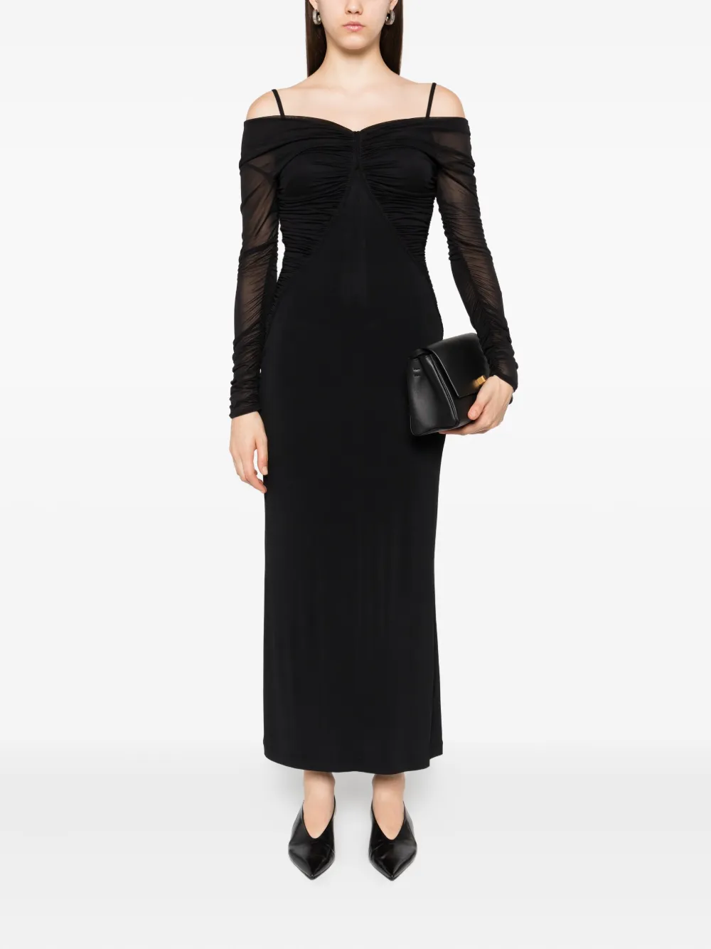 Max Mara Off-shoulder jurk Zwart