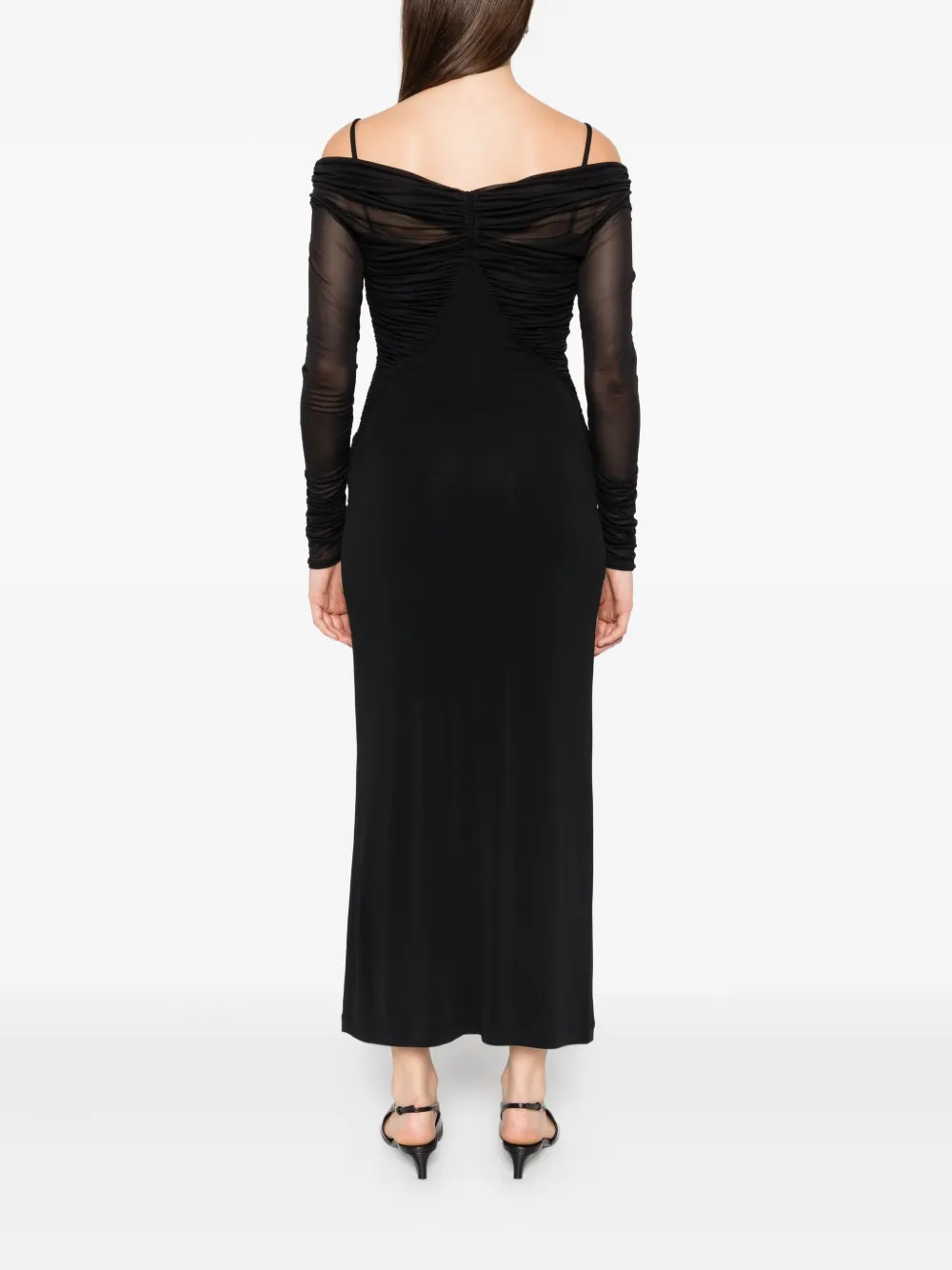 Max Mara Off-shoulder jurk Zwart