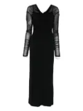Max Mara off-shoulder draped dress - Black
