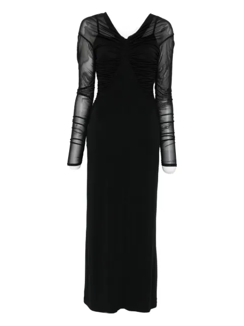 Max Mara off-shoulder draped dress