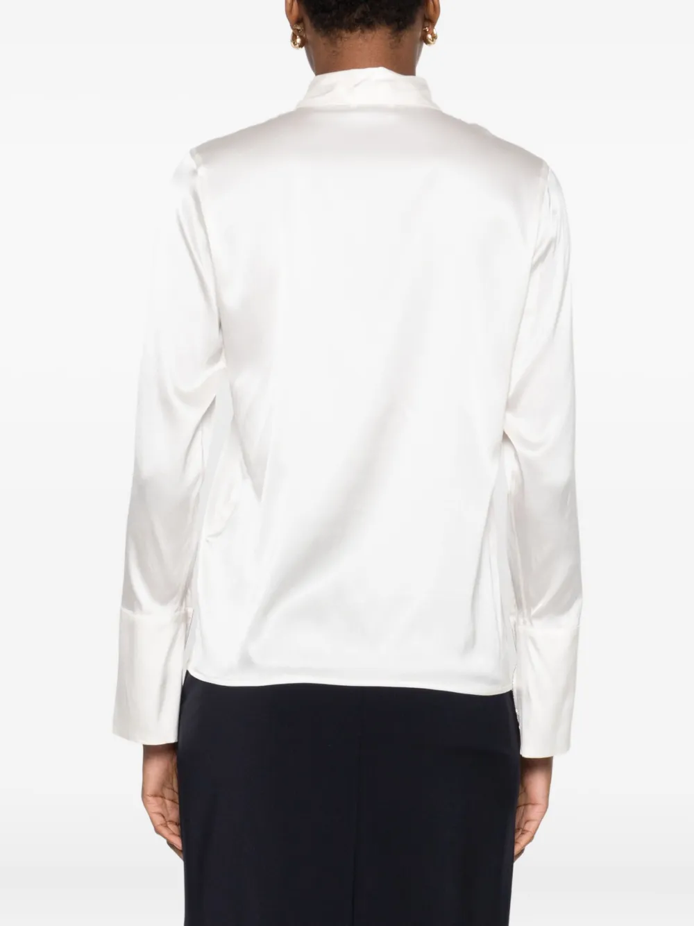 Peserico Satijnen blouse Beige