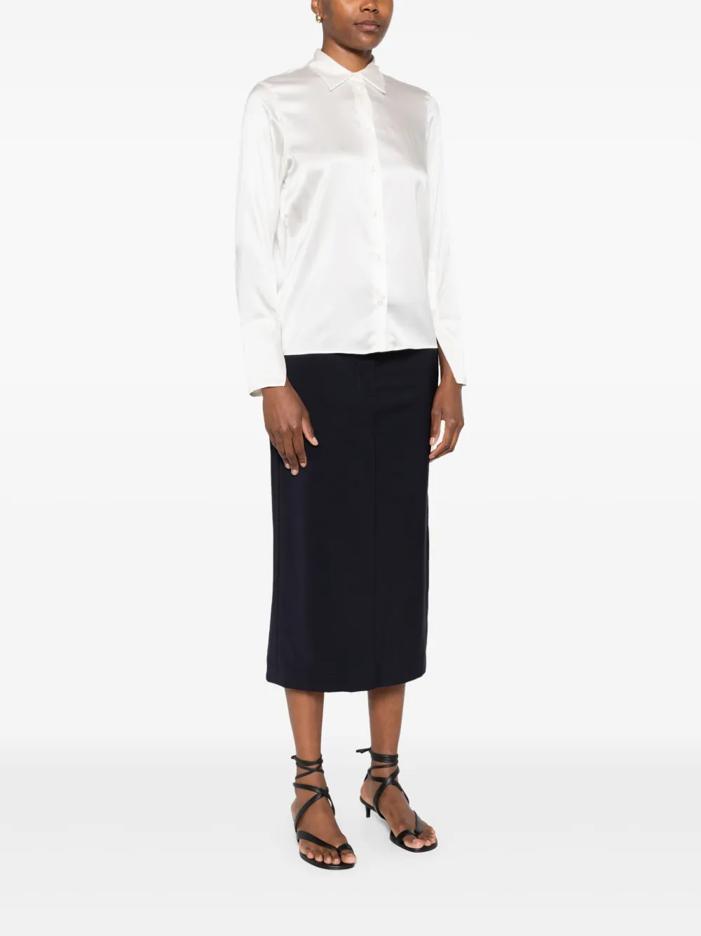 Peserico Satijnen blouse Beige