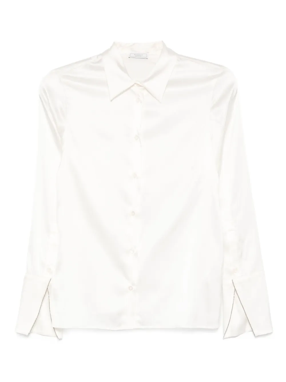 Peserico Satijnen blouse Beige