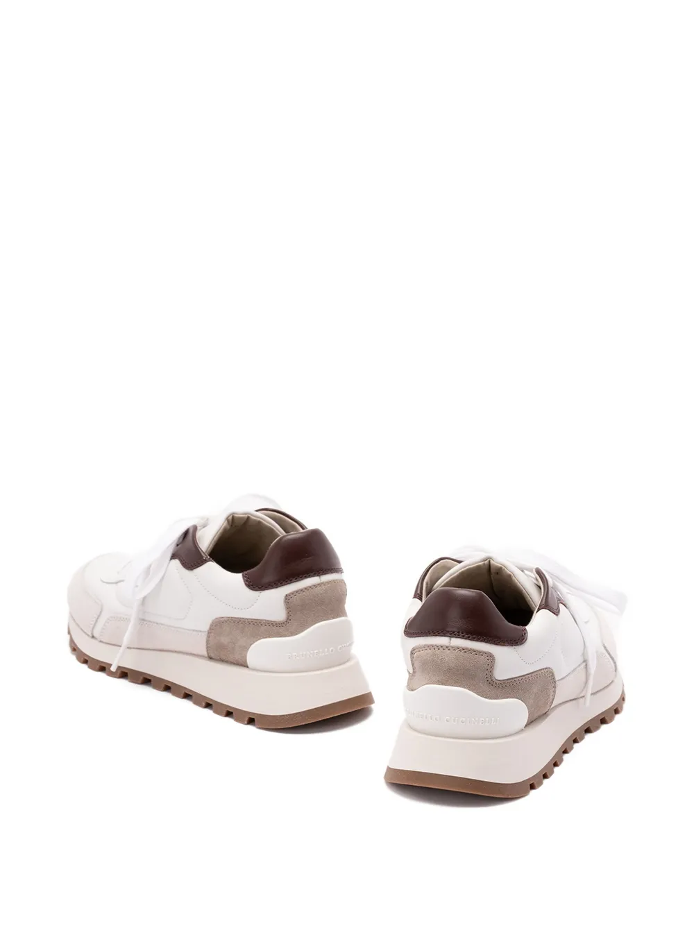 Brunello Cucinelli lace-up sneakers Wit