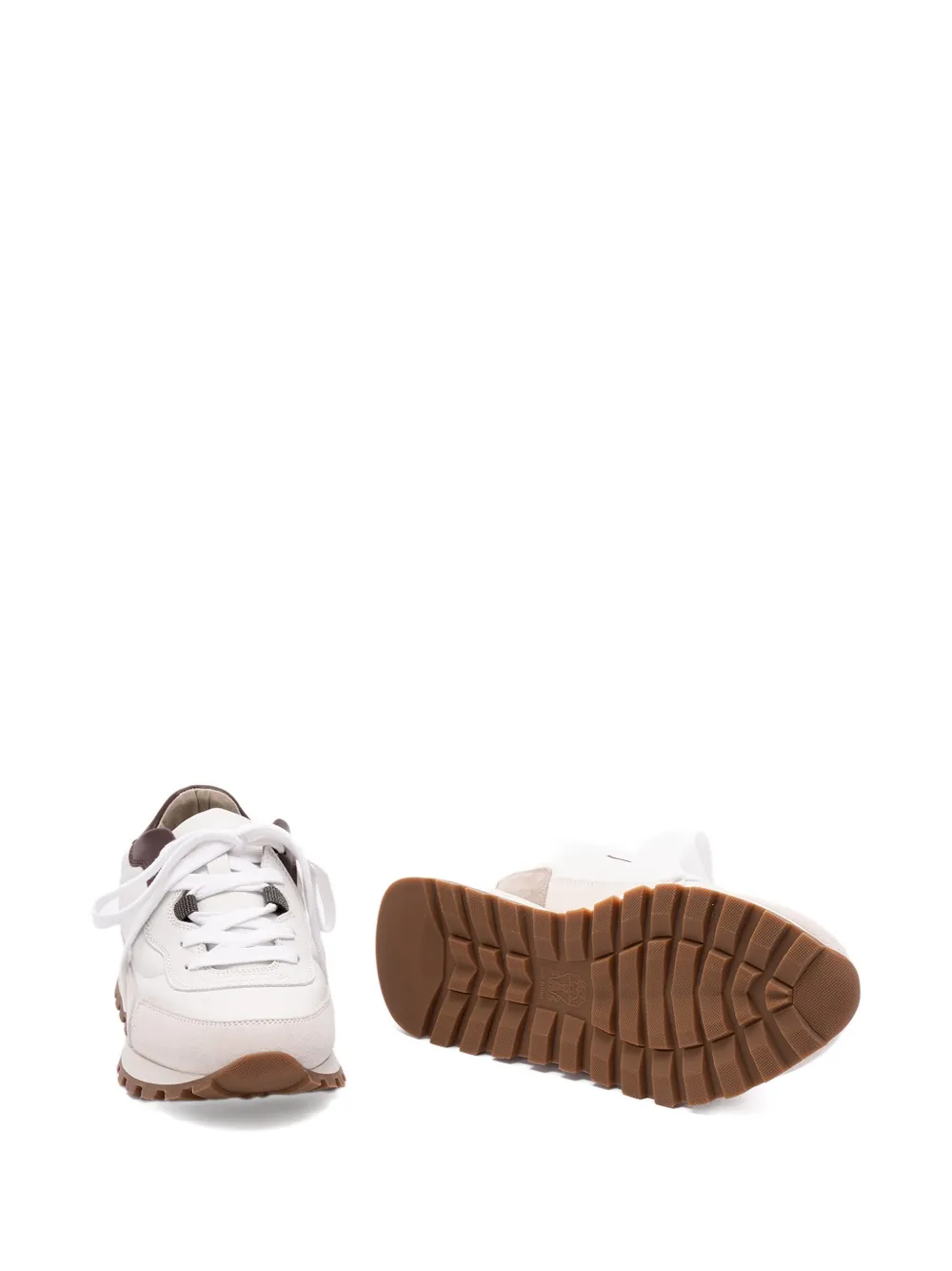 Brunello Cucinelli lace-up sneakers Wit