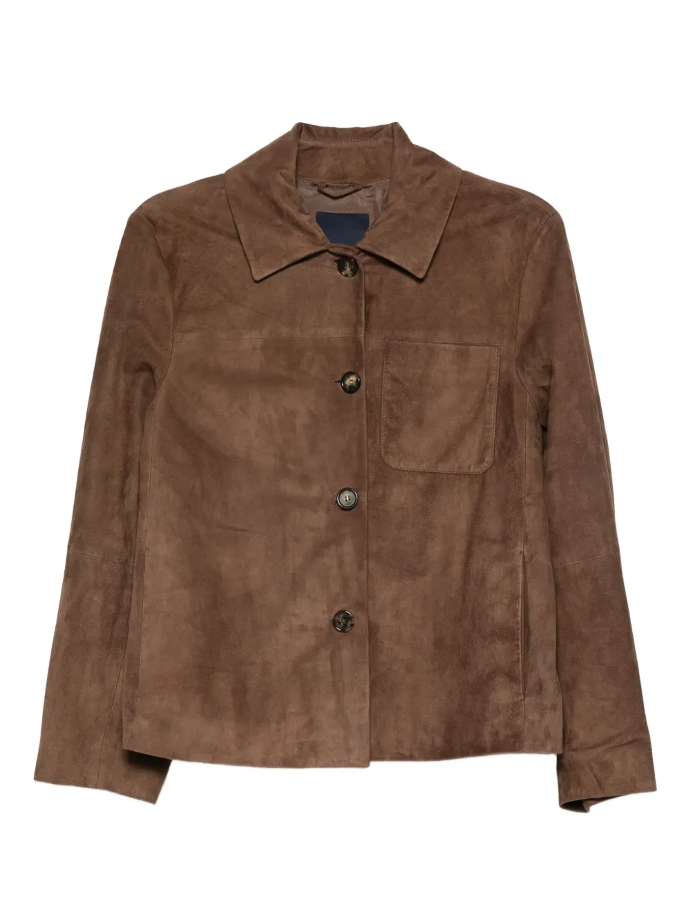 'S Max Mara Leren jack Bruin