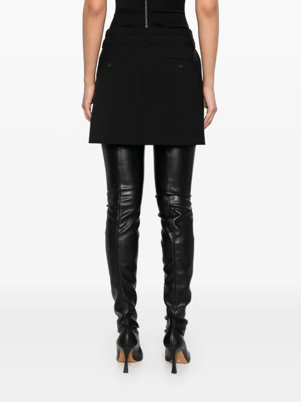 スカート SPORTMAX STAFFA MINISKIRT Sportmax Belted Pocket Mini Skirt | Black | FARFETCH