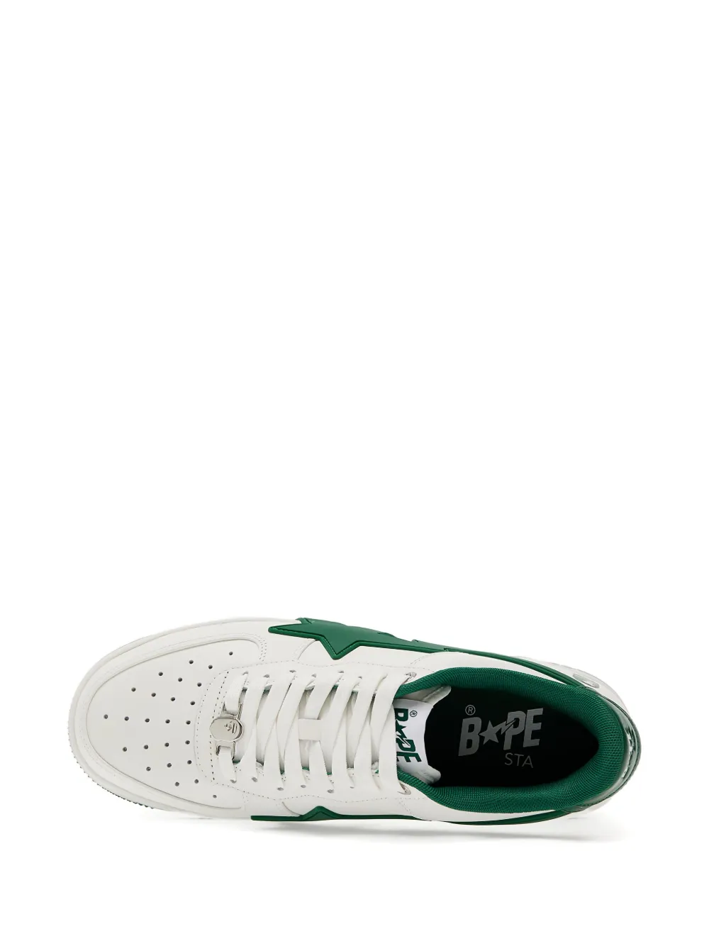 A BATHING APE star-lightning sneakers White