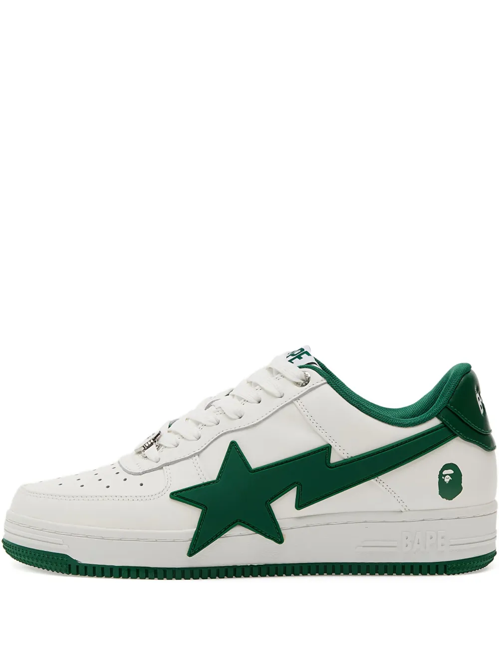 A BATHING APE star-lightning sneakers White