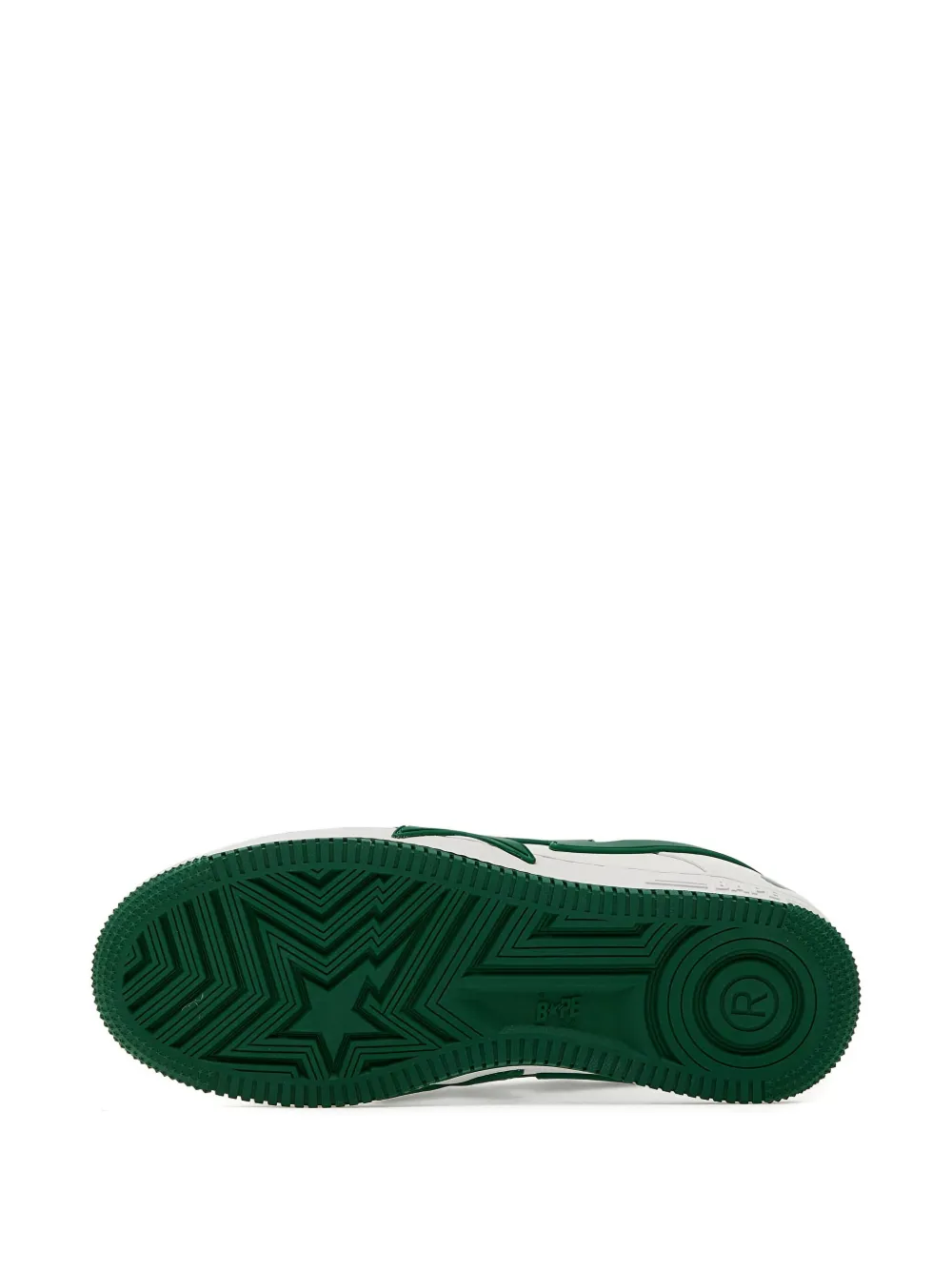 A BATHING APE star-lightning sneakers White