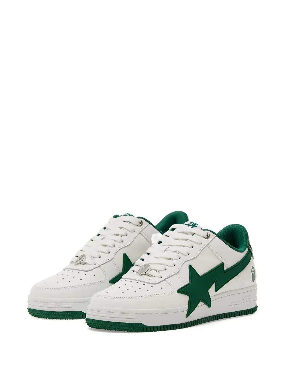 A BATHING APE star-lightning sneakers White