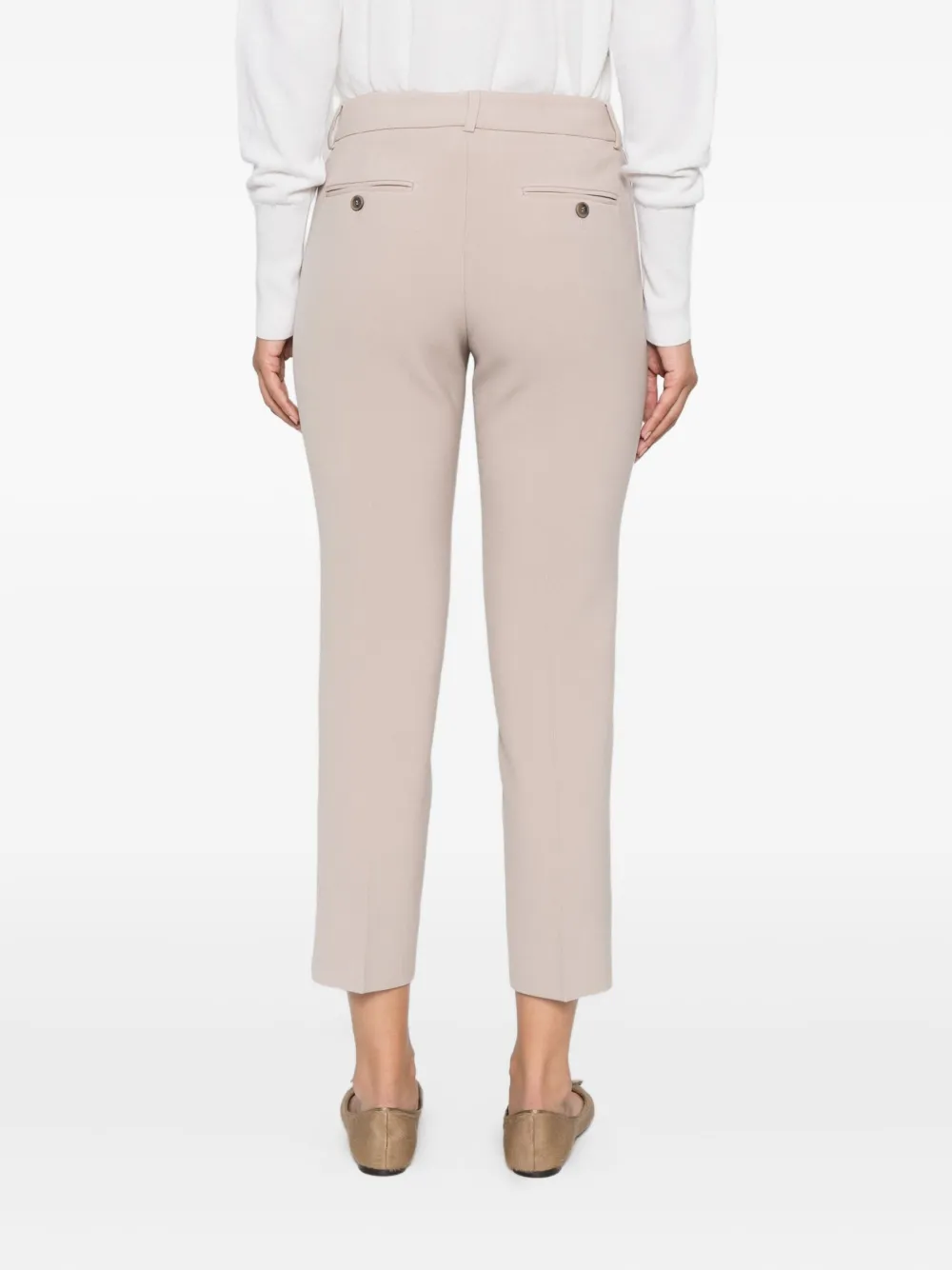 Peserico Cropped broek Beige