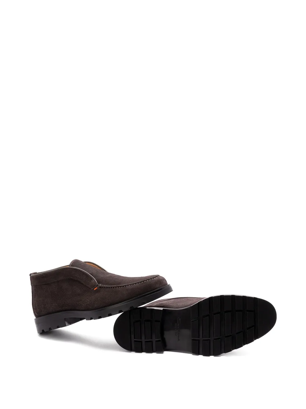 Santoni Rock suede loafers Brown