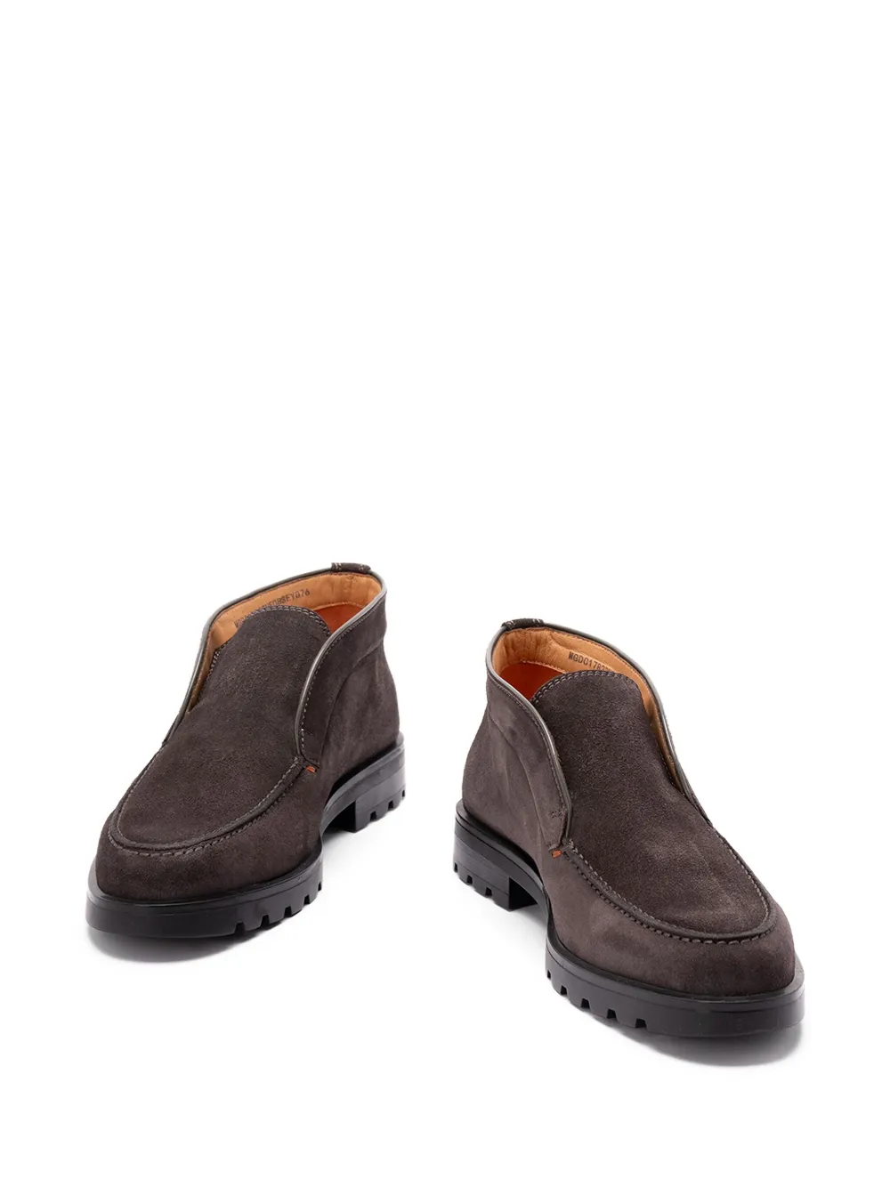 Santoni Rock suede loafers Brown