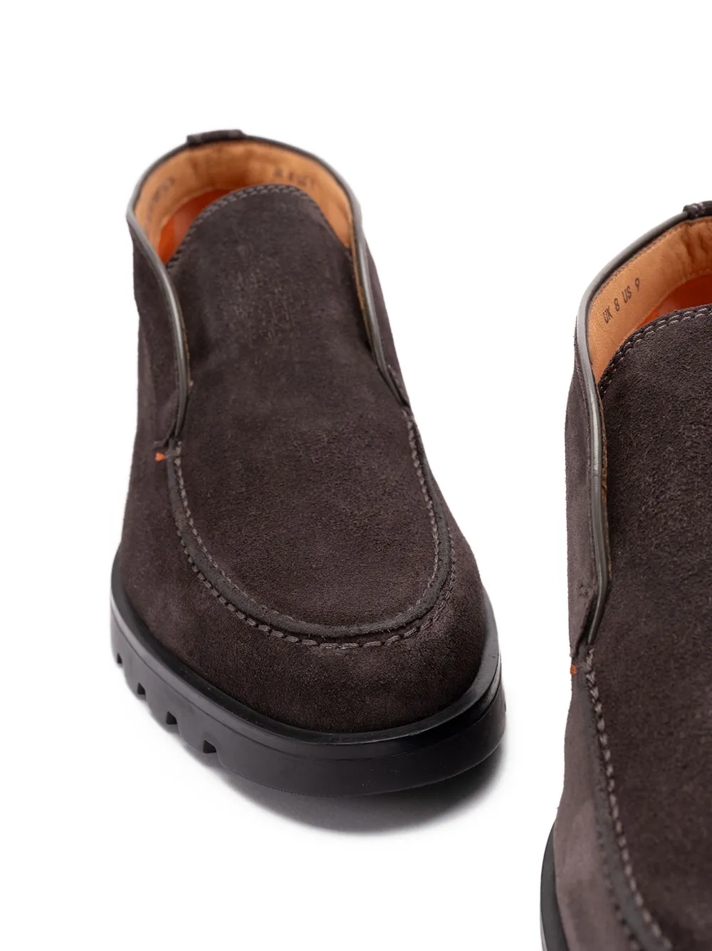 Santoni Rock suede loafers Brown
