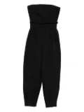 Max Mara strapless belted jumpsuit - Black